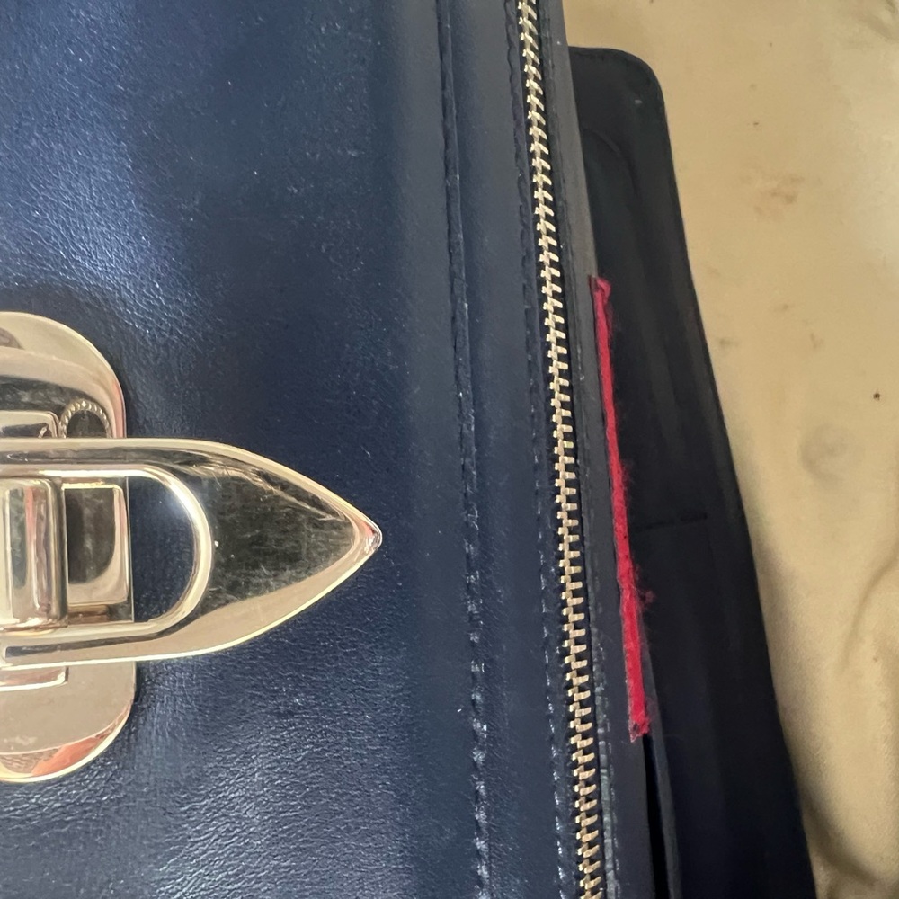 Valentino Women's Blue Studded Bag - Picture 6 of 12